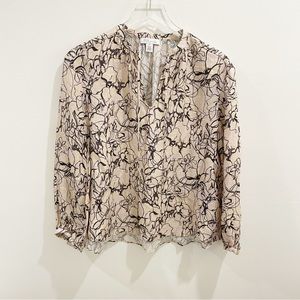Nordstrom Signature Floral Long Sleeve Blouse Top